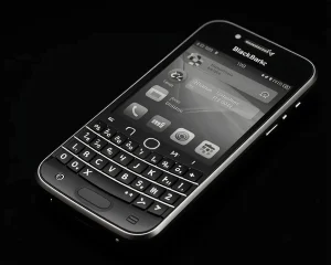 Hier zou een afbeelding moeten staan van mijn laatste BlackBerry Classic